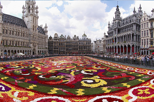 Image of Grand Place or Grote Markt is the central square of Brussels
