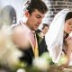 Image of Bride and Groom Prays in Their Wedding