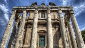 Image That Shows Some Columns and Arches in Rome